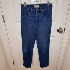 Everlane High Rise Slim Straight Jeans